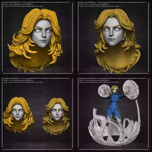 susan storm invisible woman 3D print model