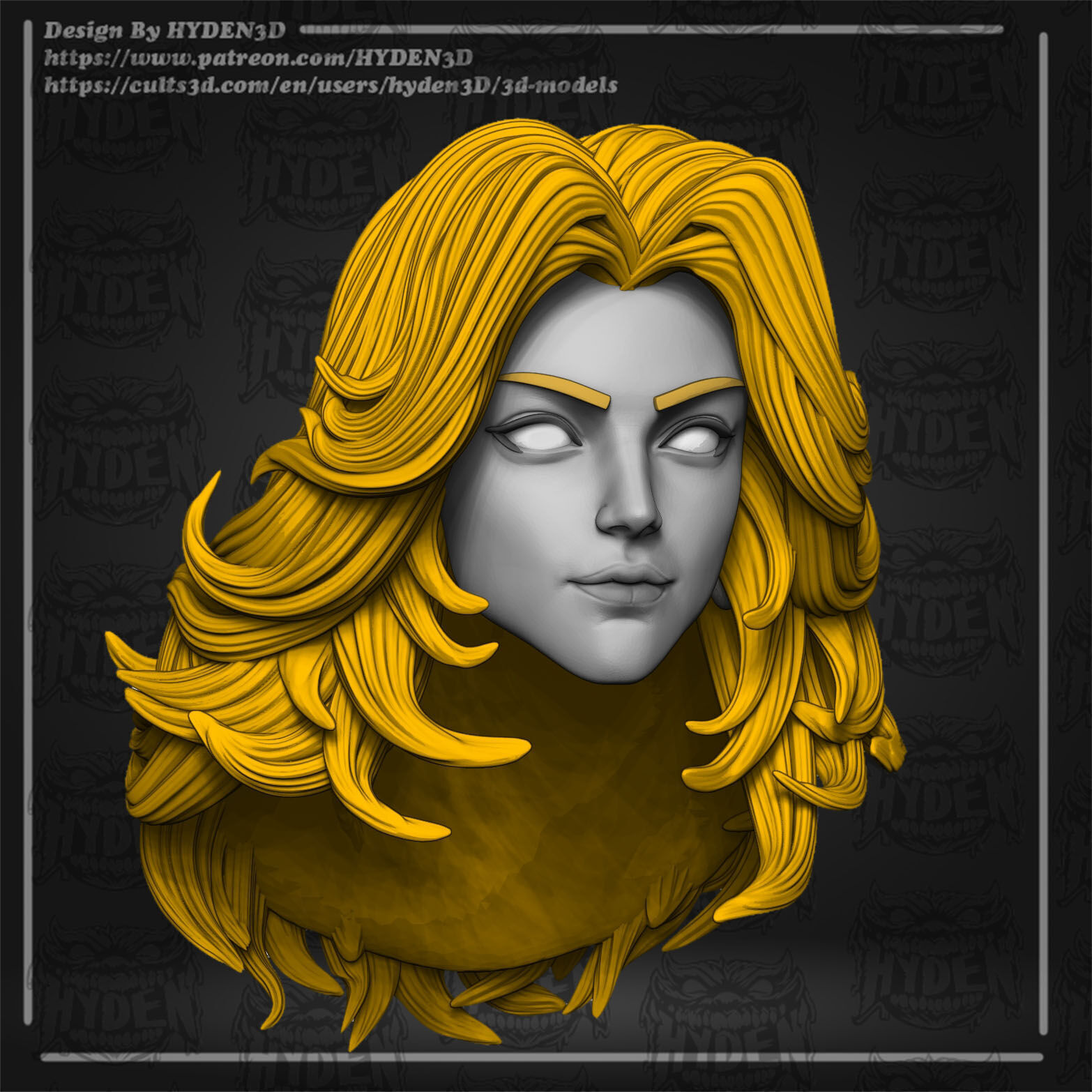 susan storm invisible woman 3D print model_5