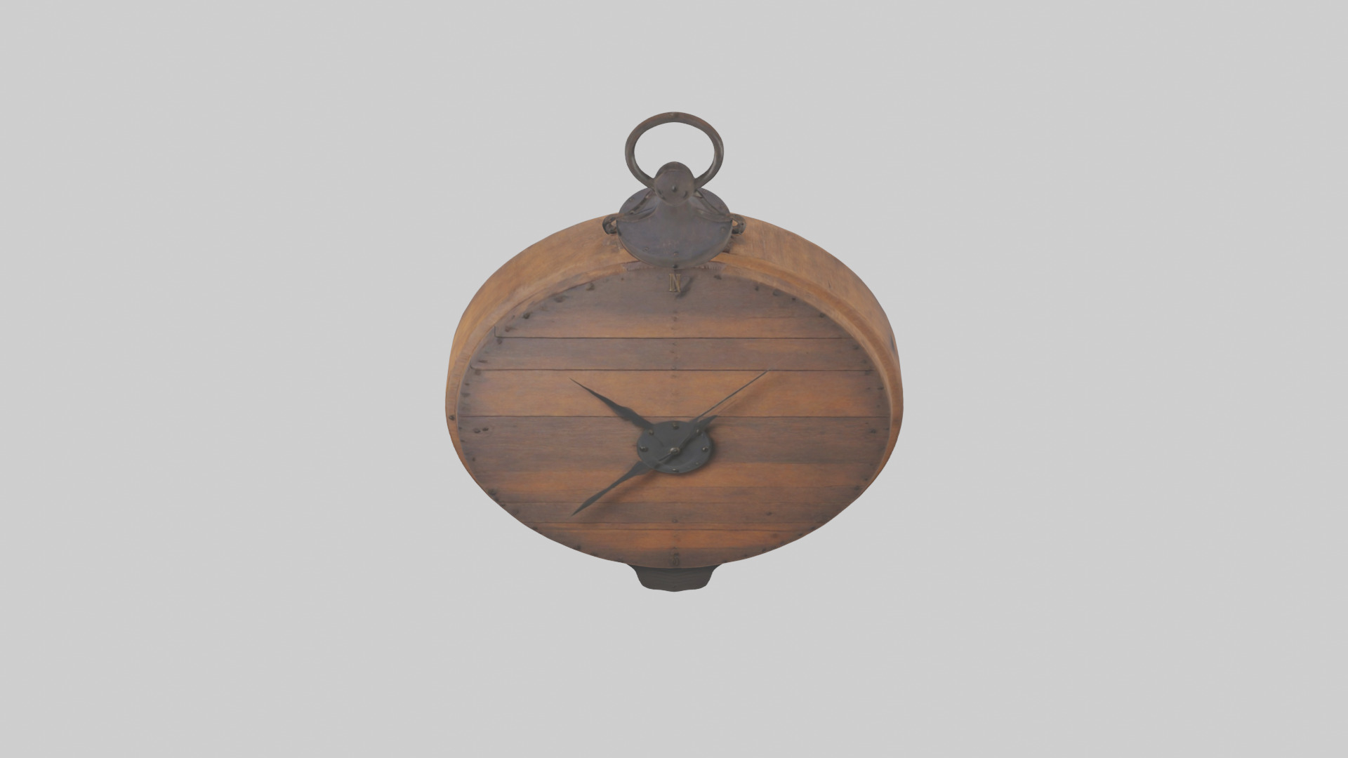 Rustic clock model 3D model_15
