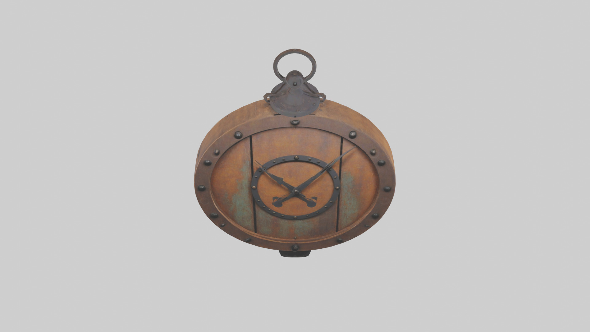 Rustic clock model 3D model_16