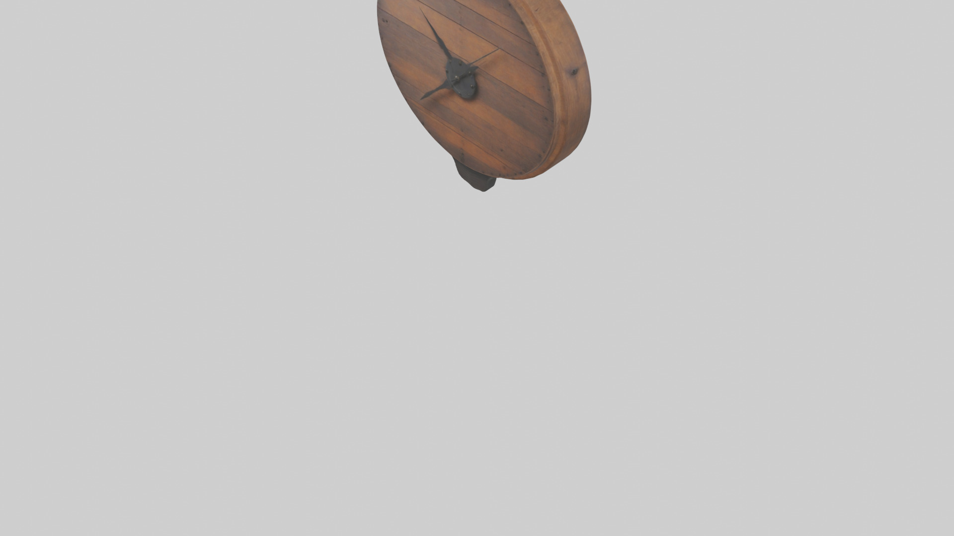 Rustic clock model 3D model_4