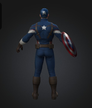 Captain America Animation or Action Figure 3D model_5