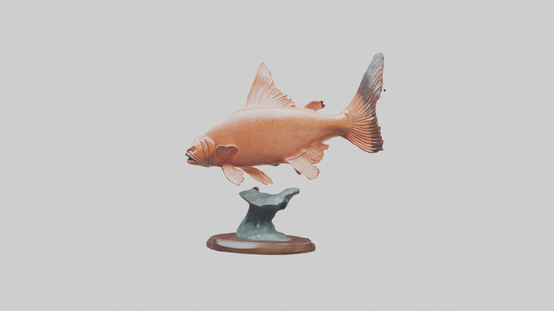 Salmon statue model 3D model_8