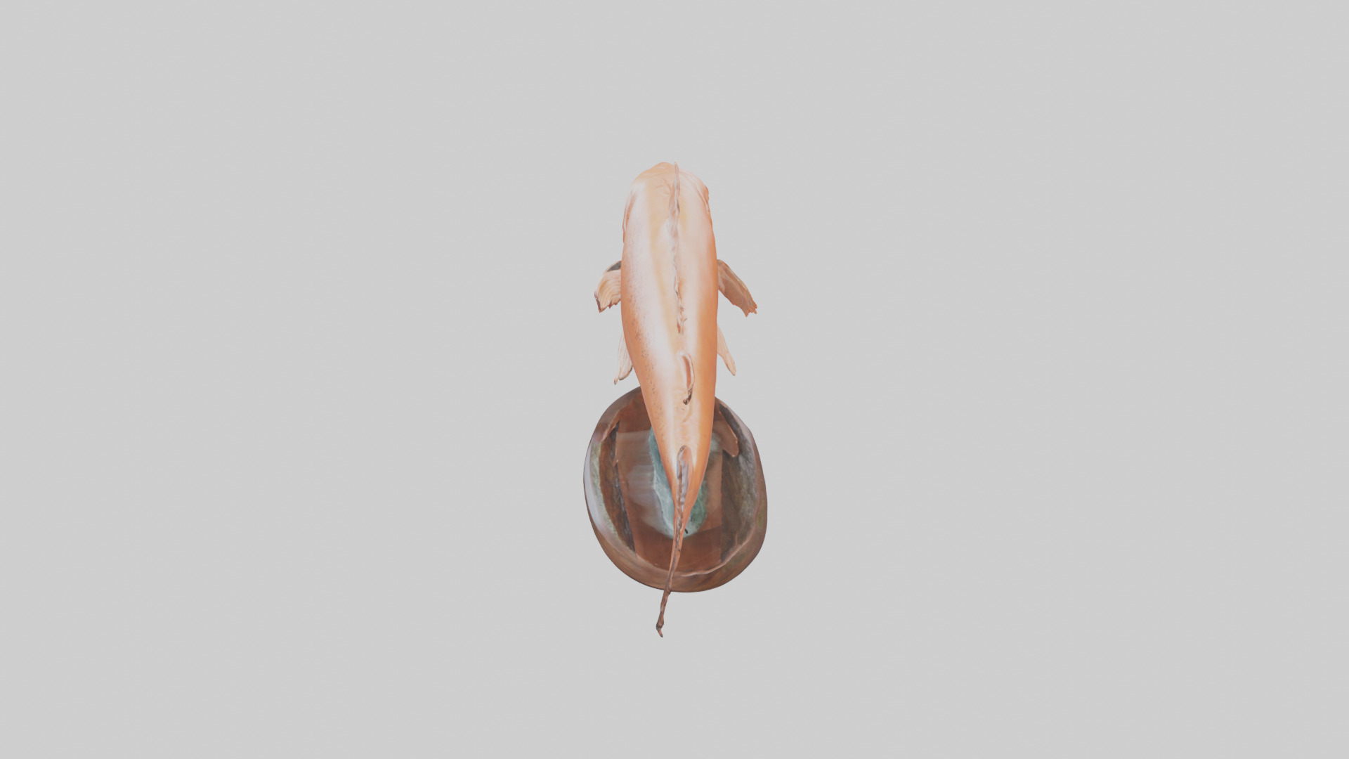 Salmon statue model 3D model_17