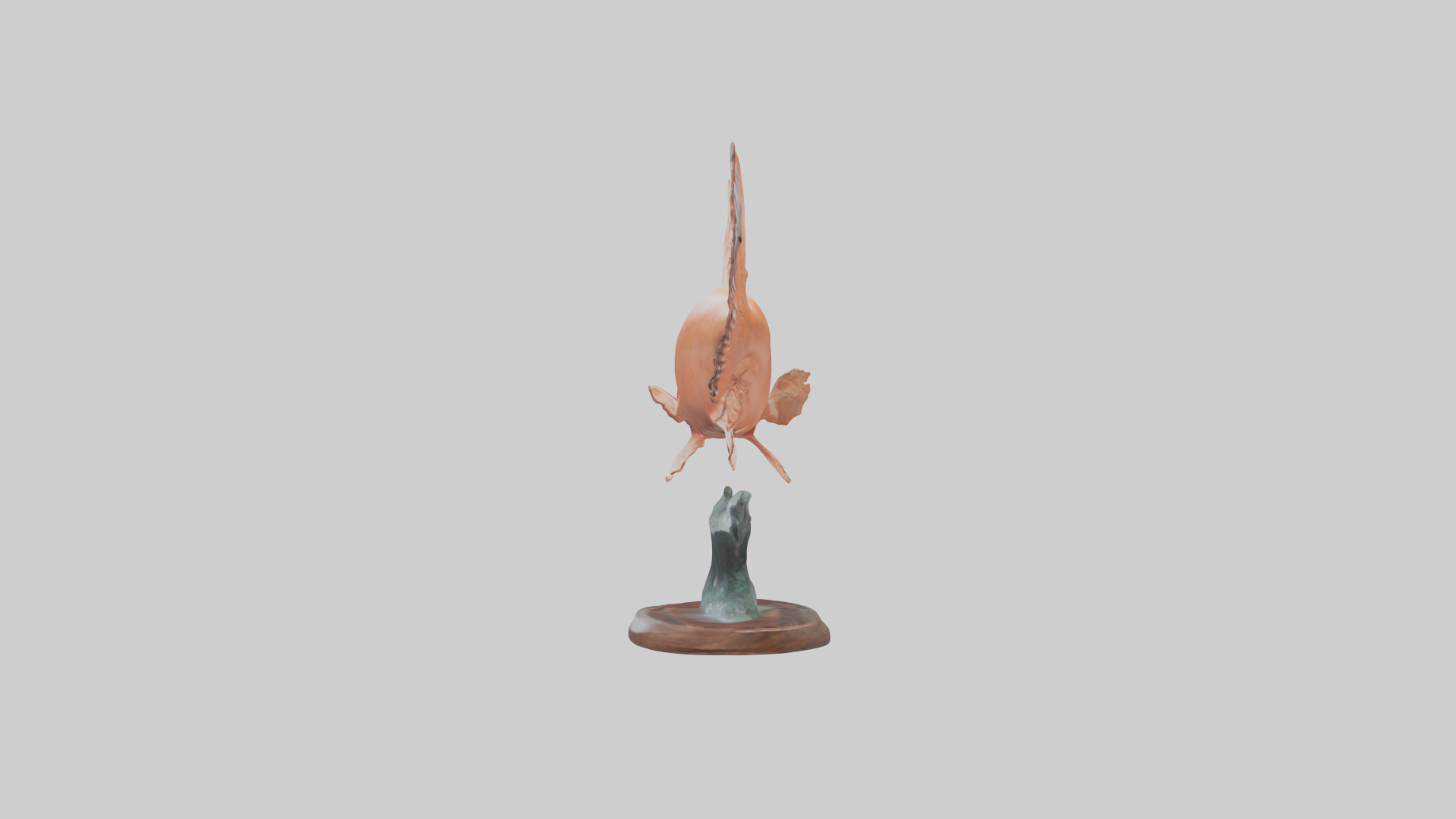 Salmon statue model 3D model_12