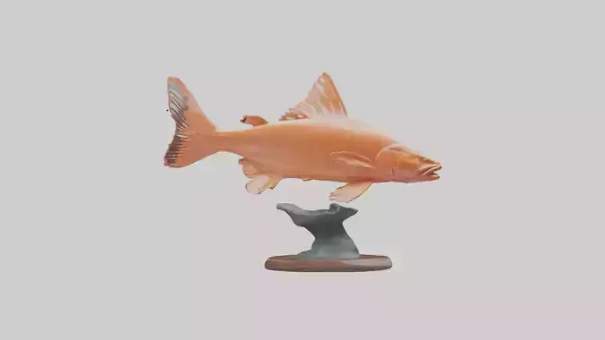 Salmon statue model 3D model