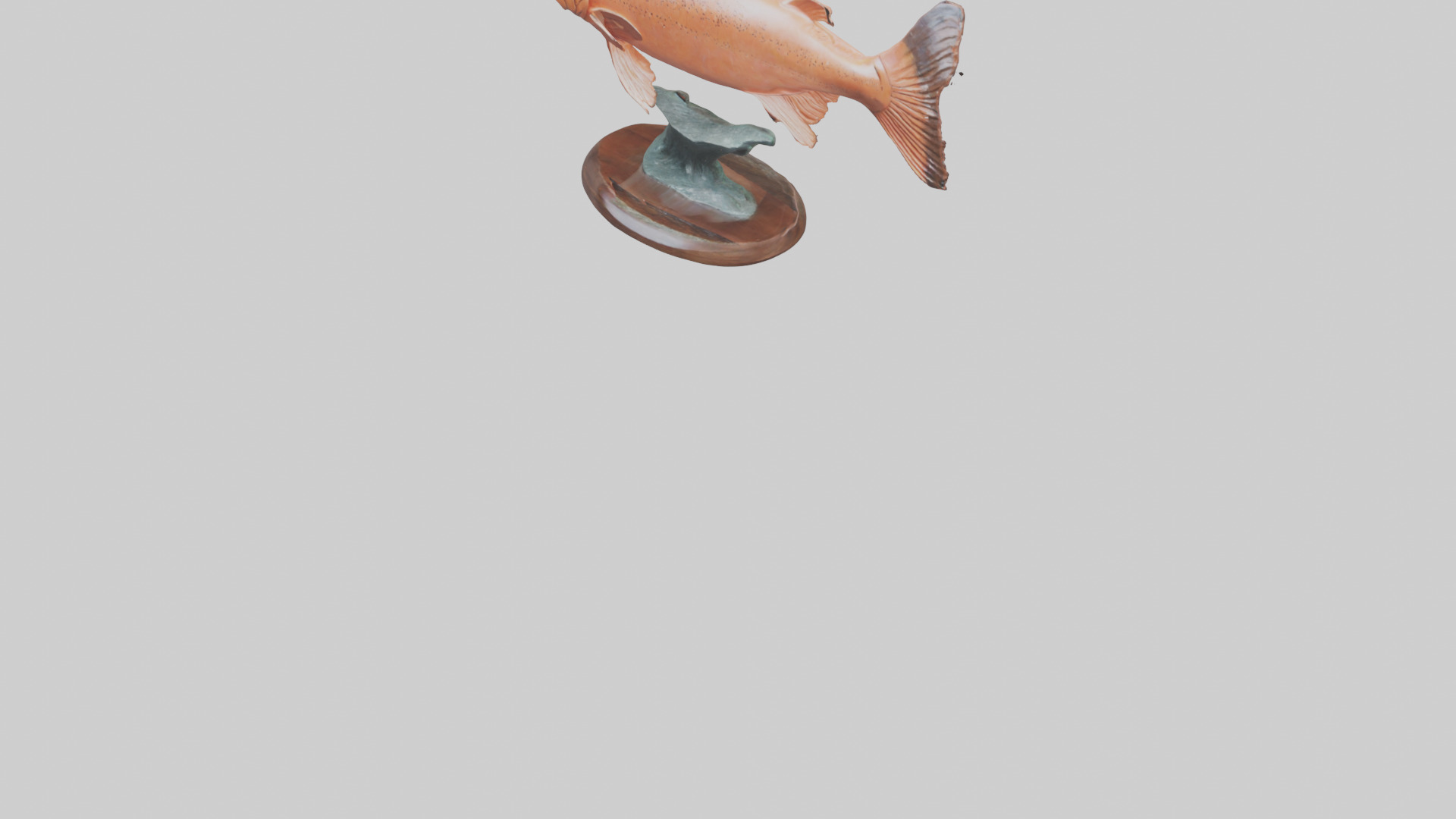 Salmon statue model 3D model_5