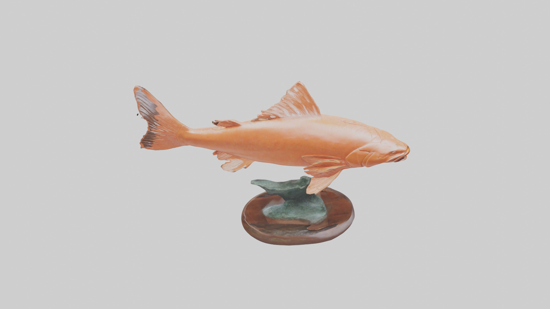 Salmon statue model 3D model_15