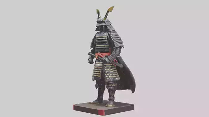 Samurai statue model