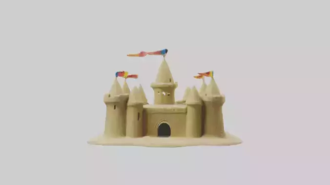 Sand Castle Figurine model