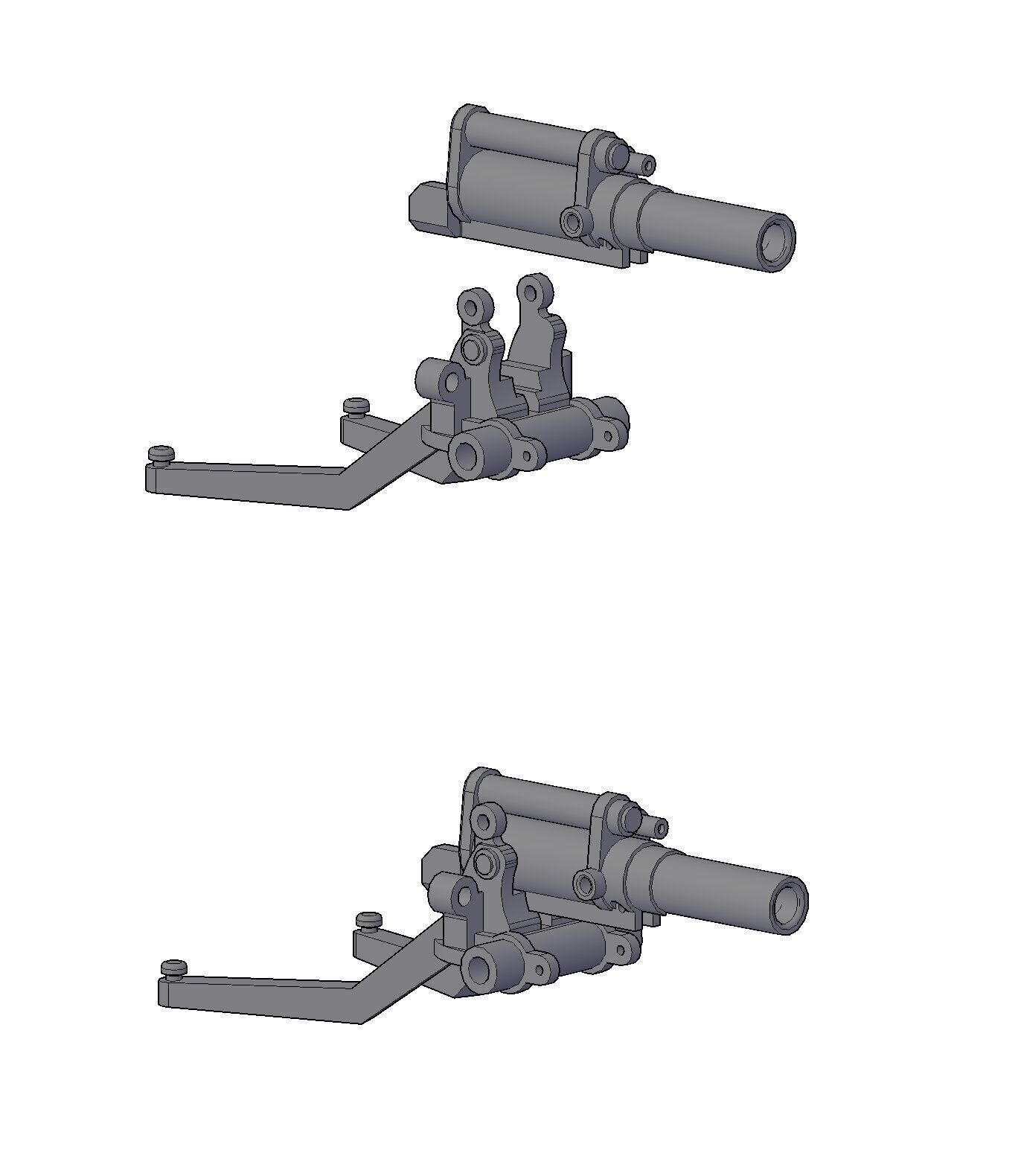M114 HOWITZER MINIATURE 3D print model_4
