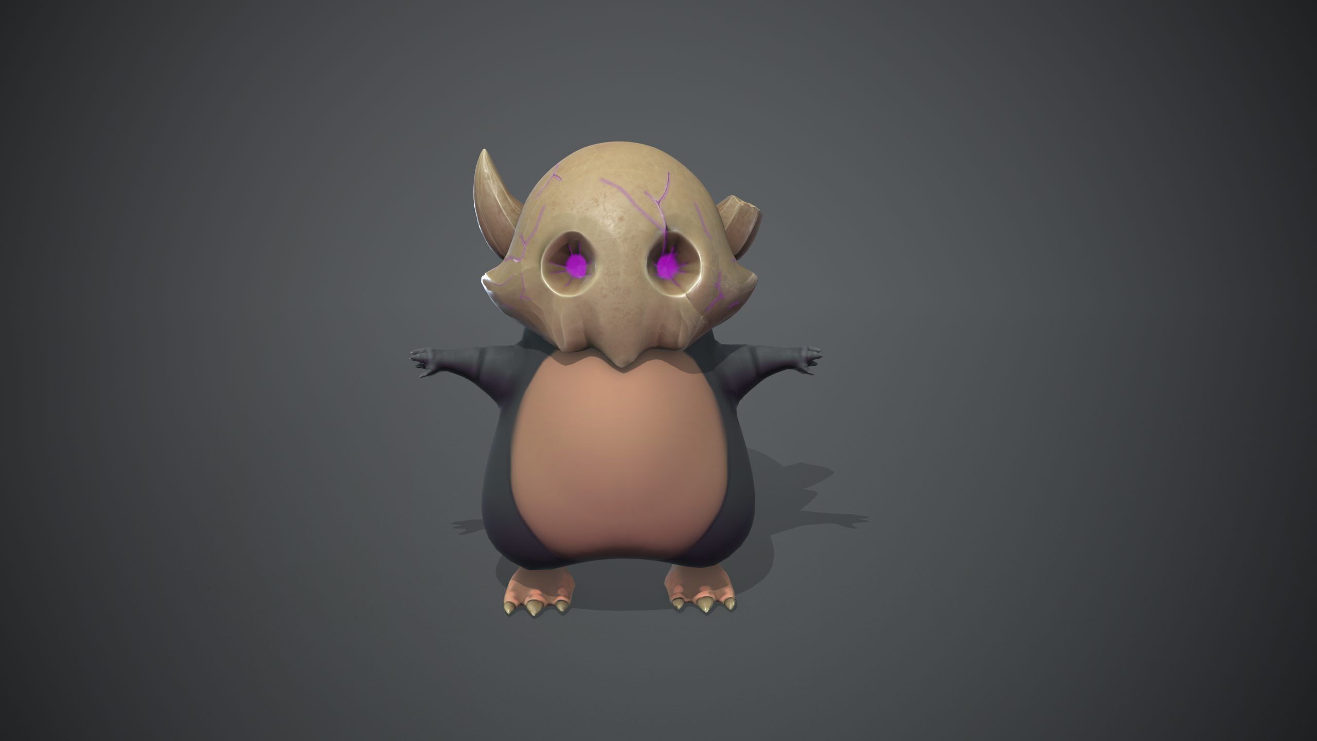 Cartoon Pok mon Low-poly 3D model_2