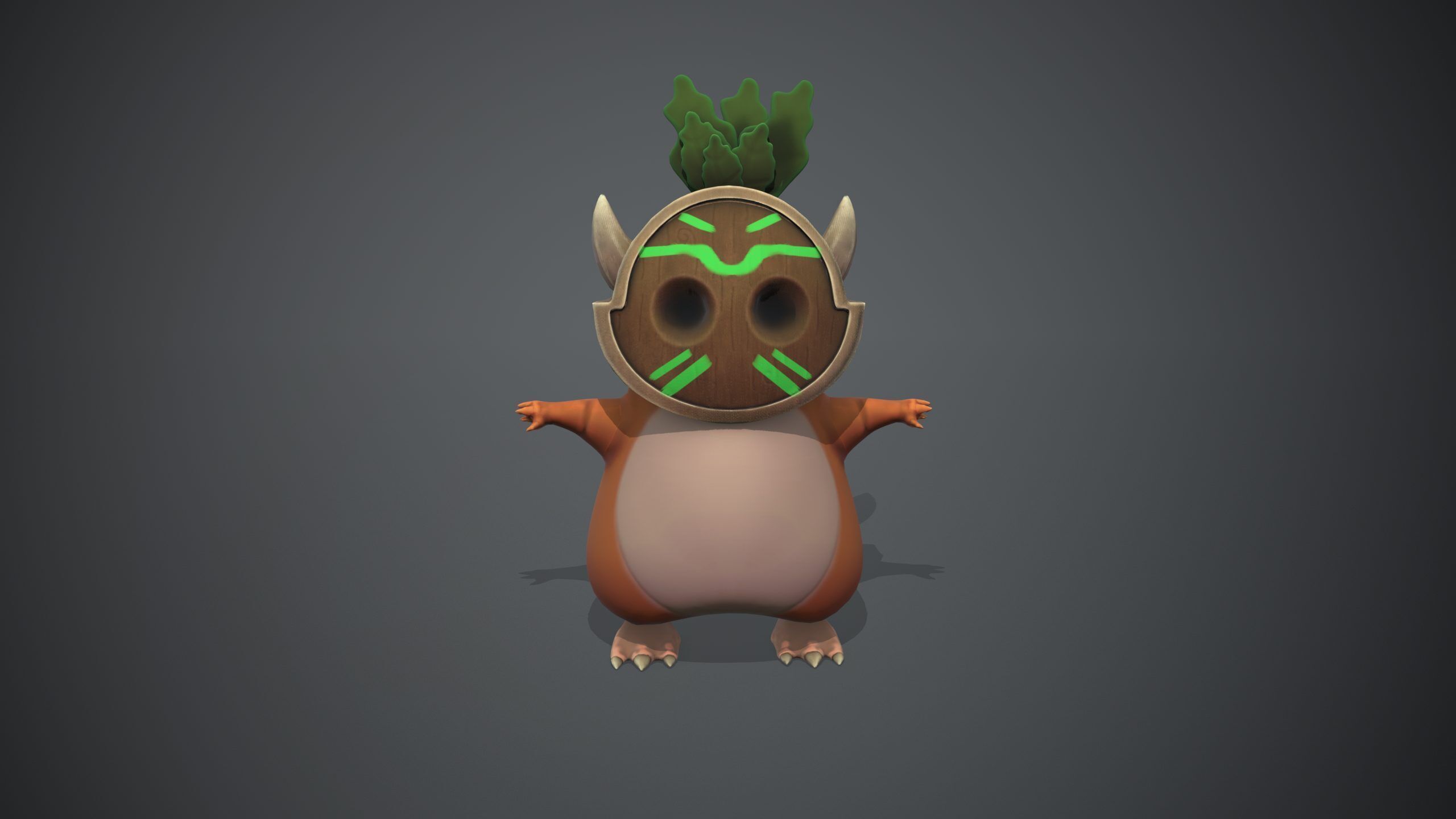 Cartoon Pok mon Low-poly 3D model_4