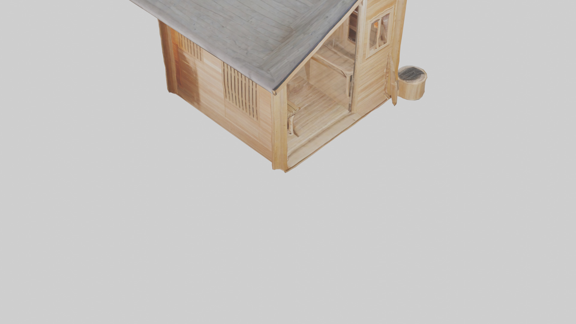 Sauna 3D model_6