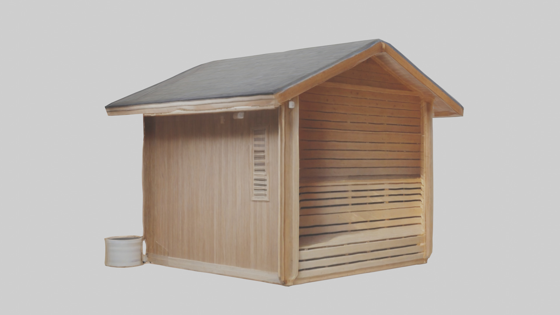 Sauna 3D model_1