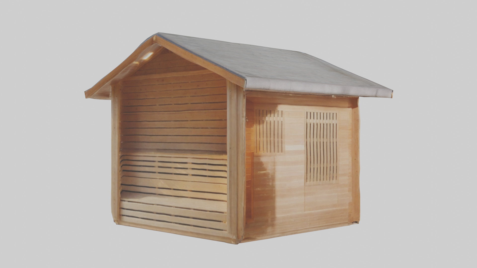 Sauna 3D model_2