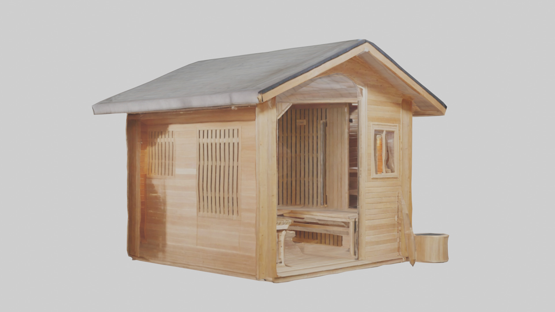 Sauna 3D model_11