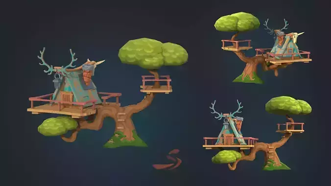 Cartoon Tree House