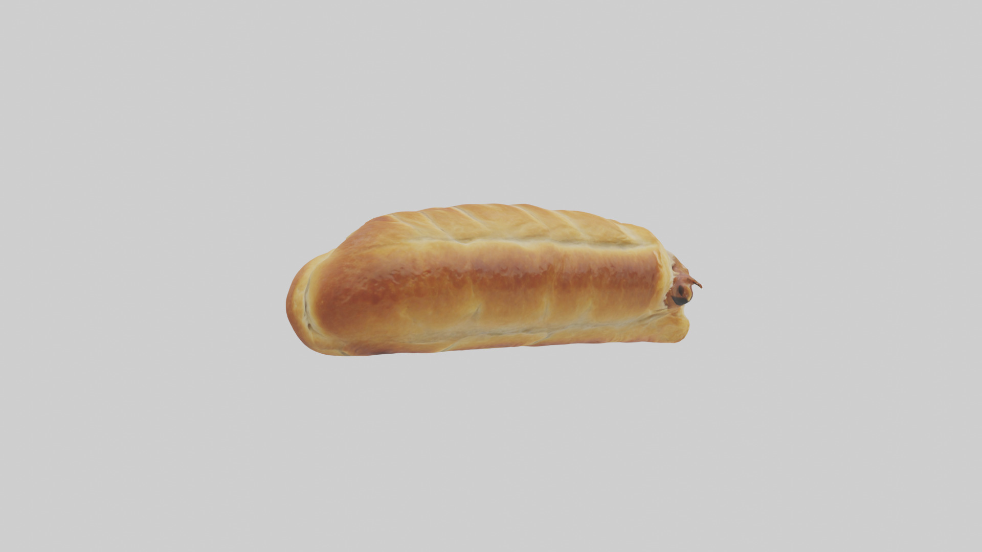 Sausage roll model 3D model_2