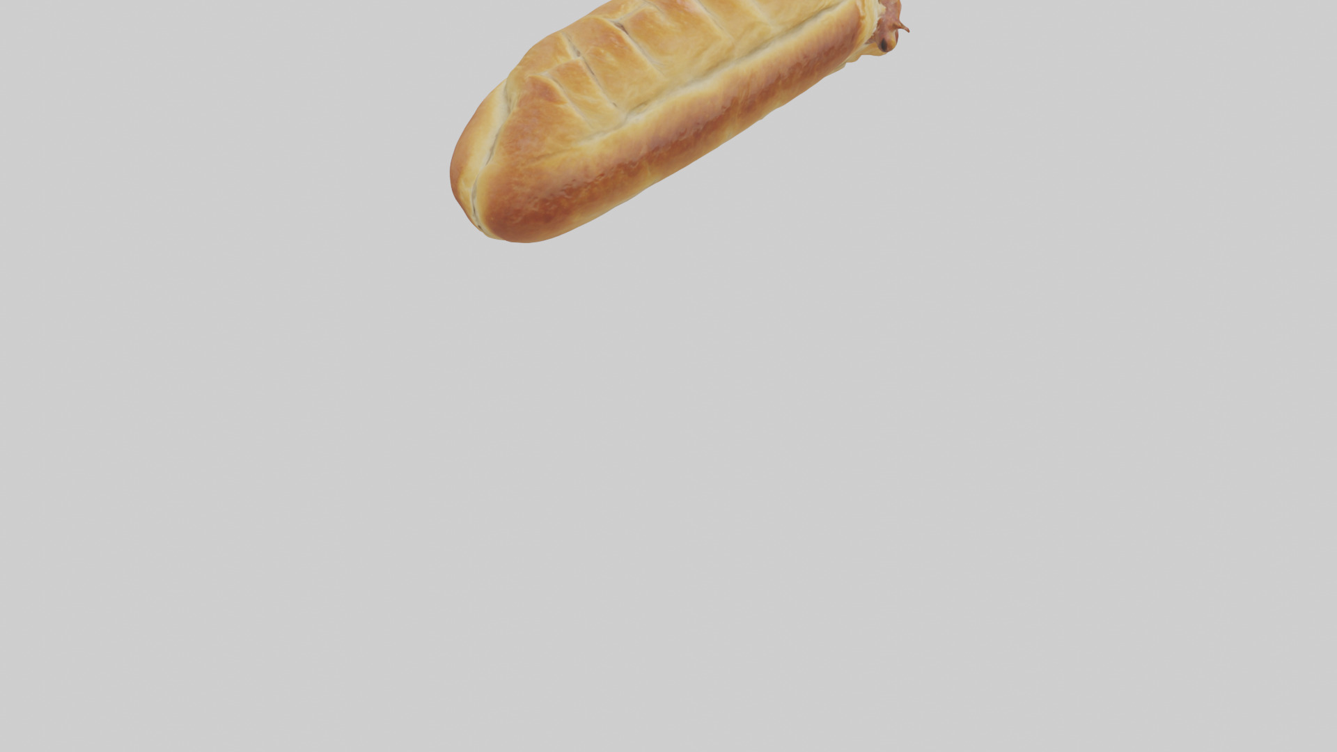 Sausage roll model 3D model_4