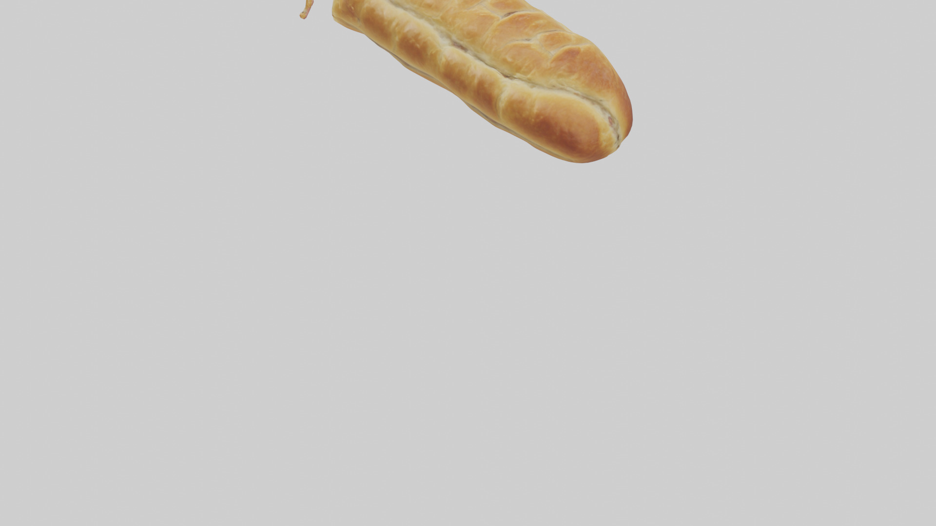 Sausage roll model 3D model_3