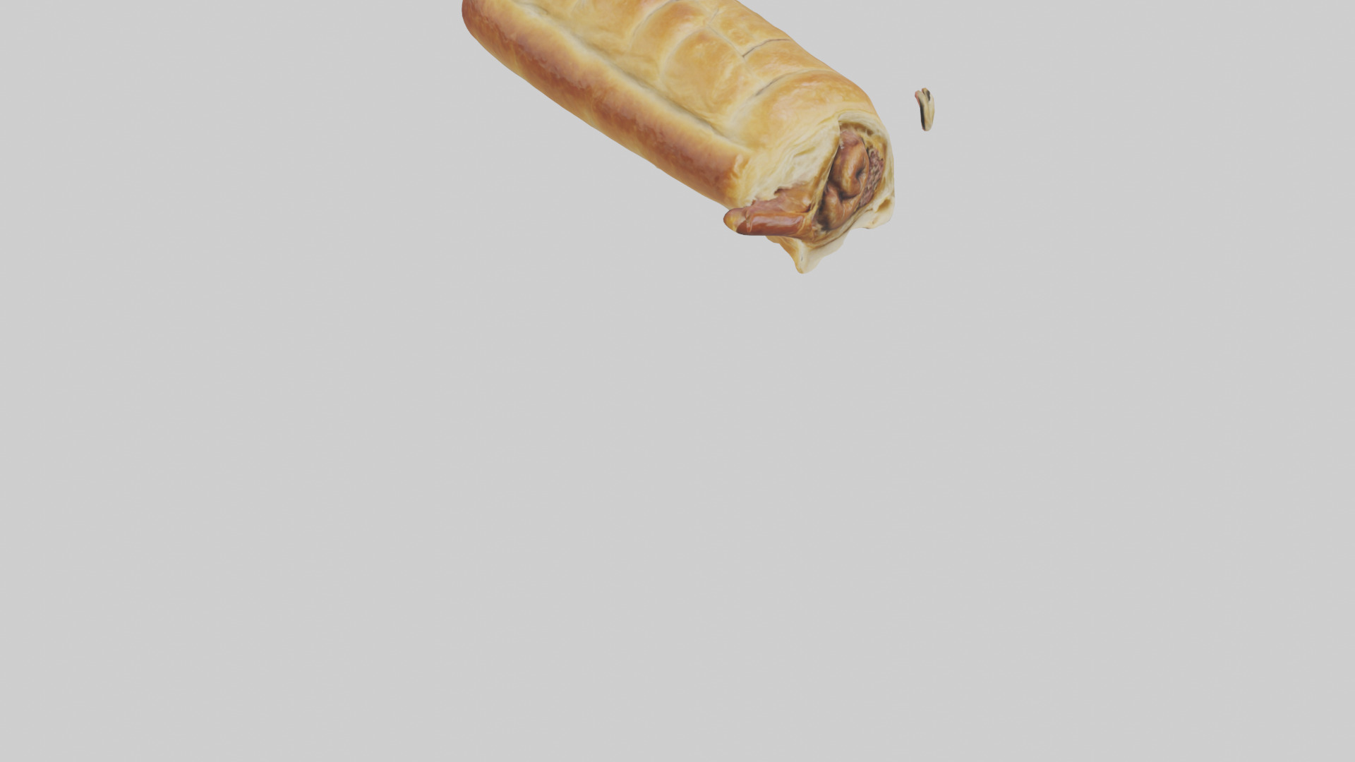 Sausage roll model 3D model_6