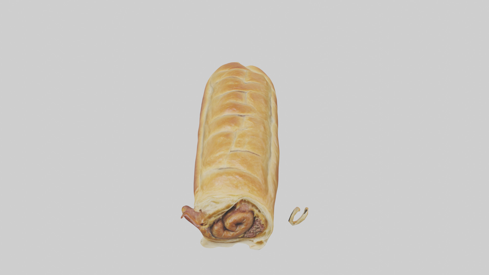 Sausage roll model 3D model_16