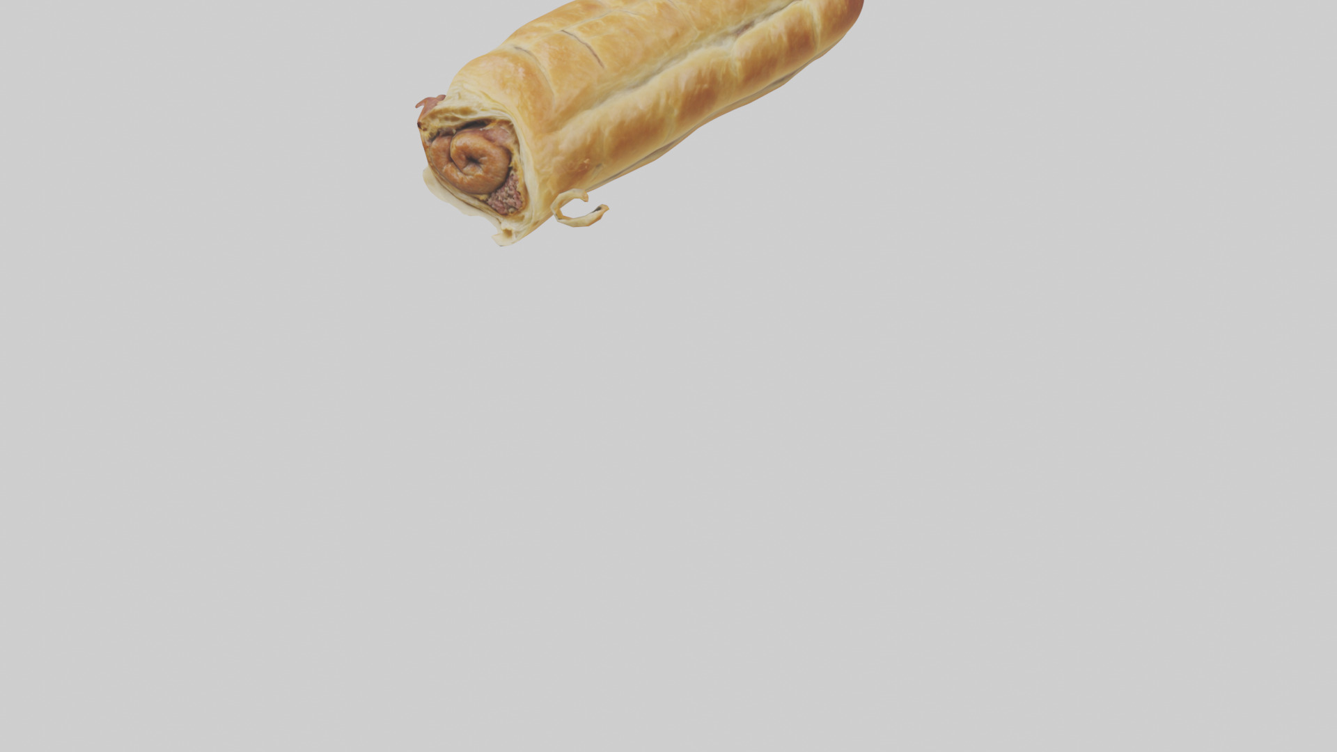 Sausage roll model 3D model_5