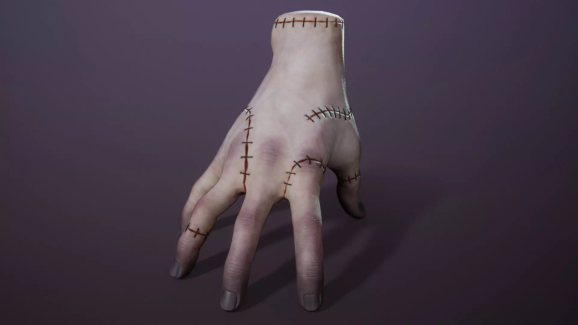 Scientific Monster Hand Low-poly 3D model_0