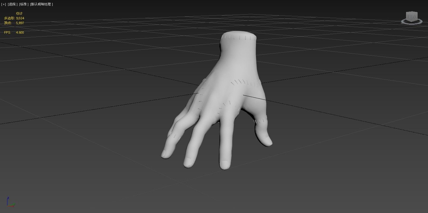 Scientific Monster Hand Low-poly 3D model_1