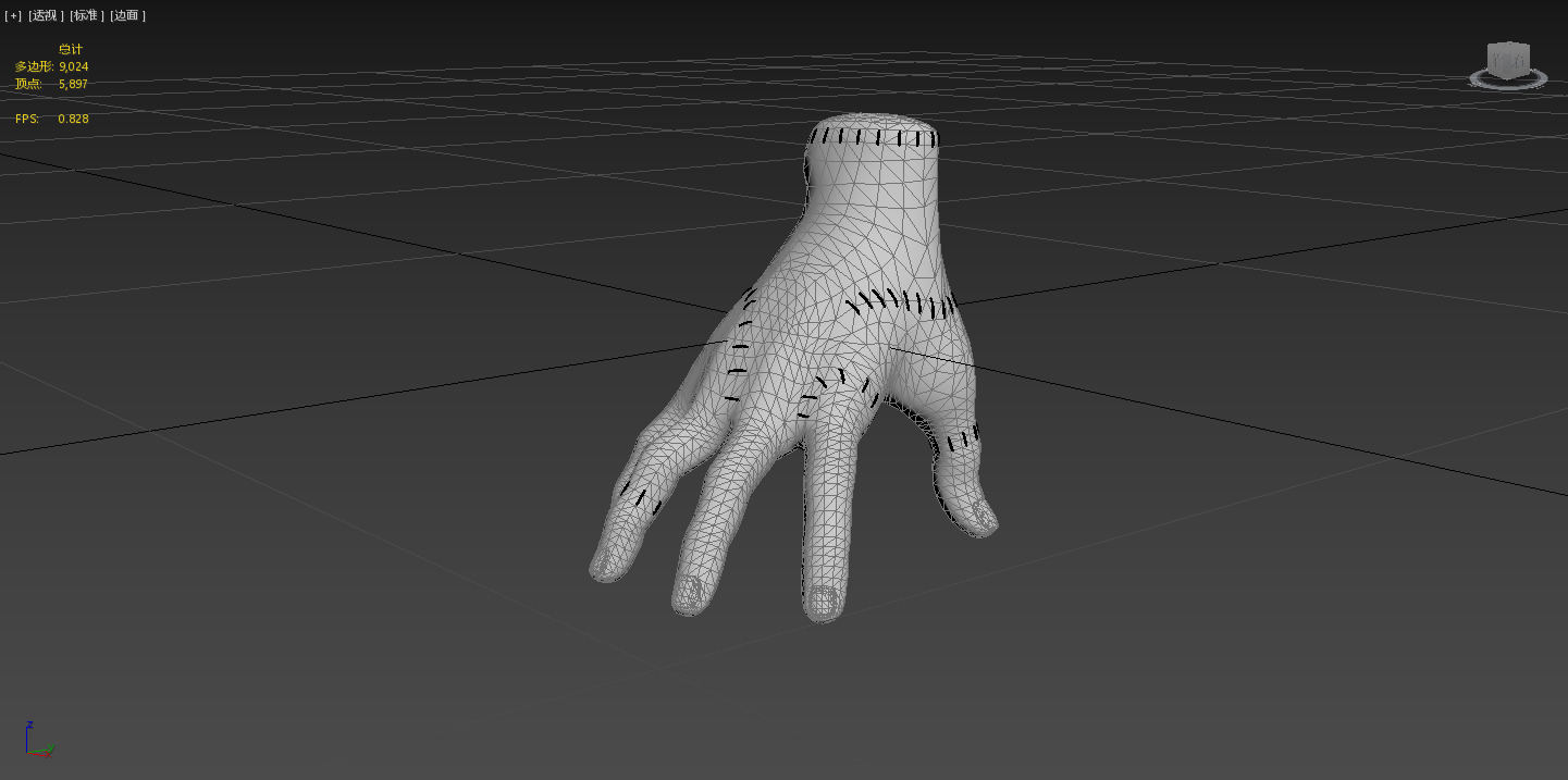 Scientific Monster Hand Low-poly 3D model_2