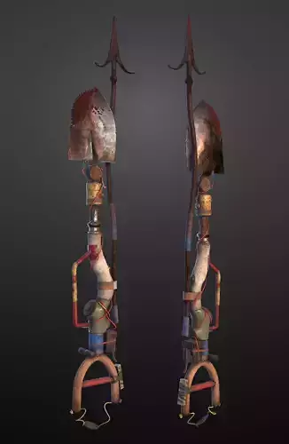 Cyber DIY shovel weapon