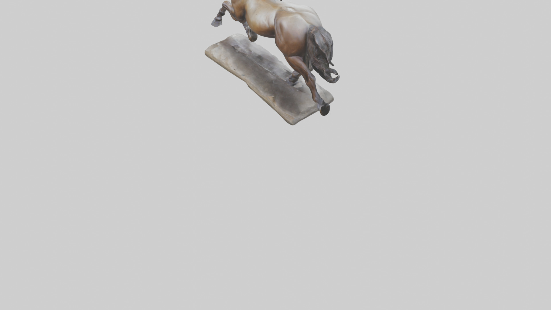 Sculpted Horse statue model 3D model_5