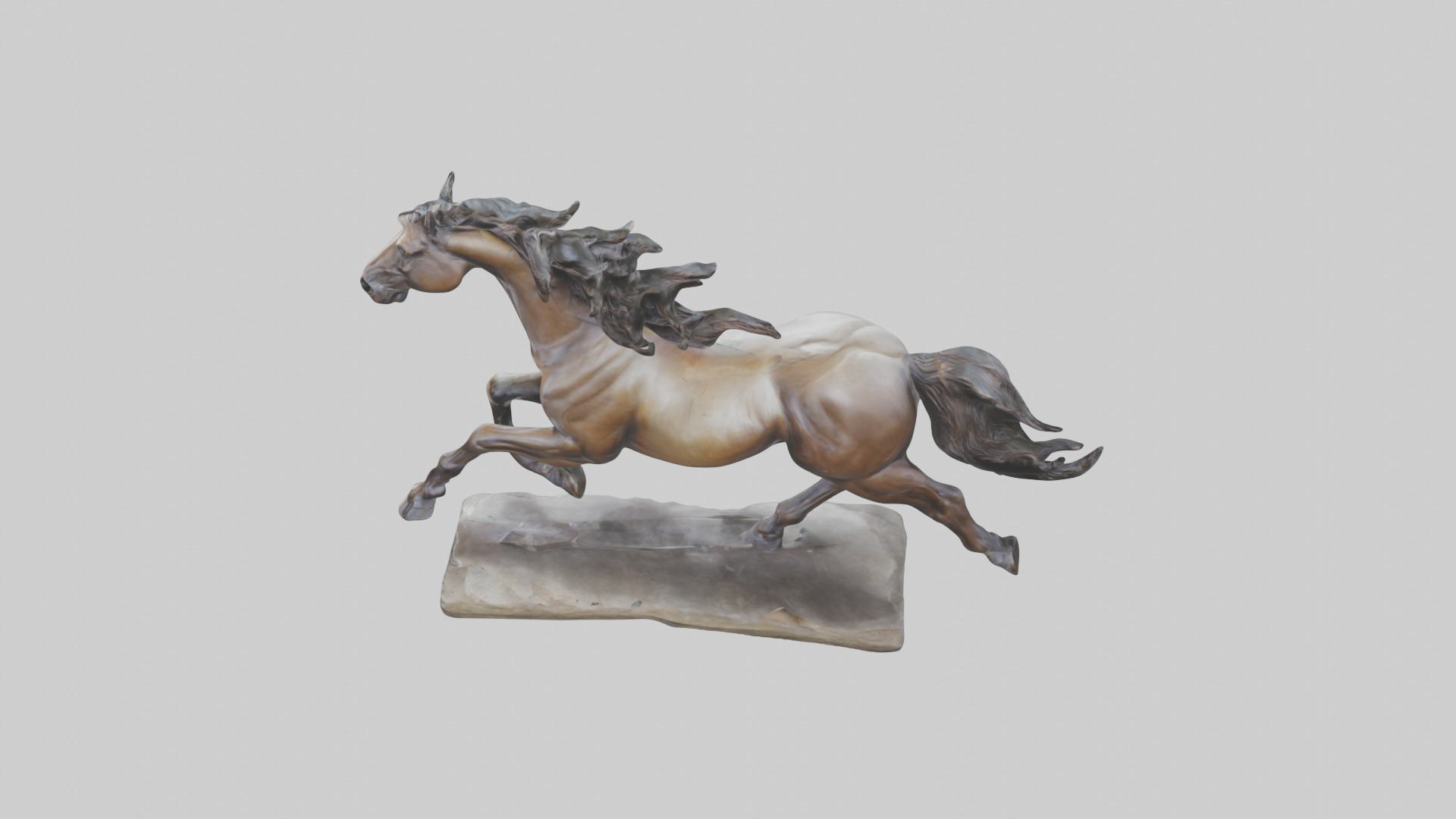 Sculpted Horse statue model 3D model_17