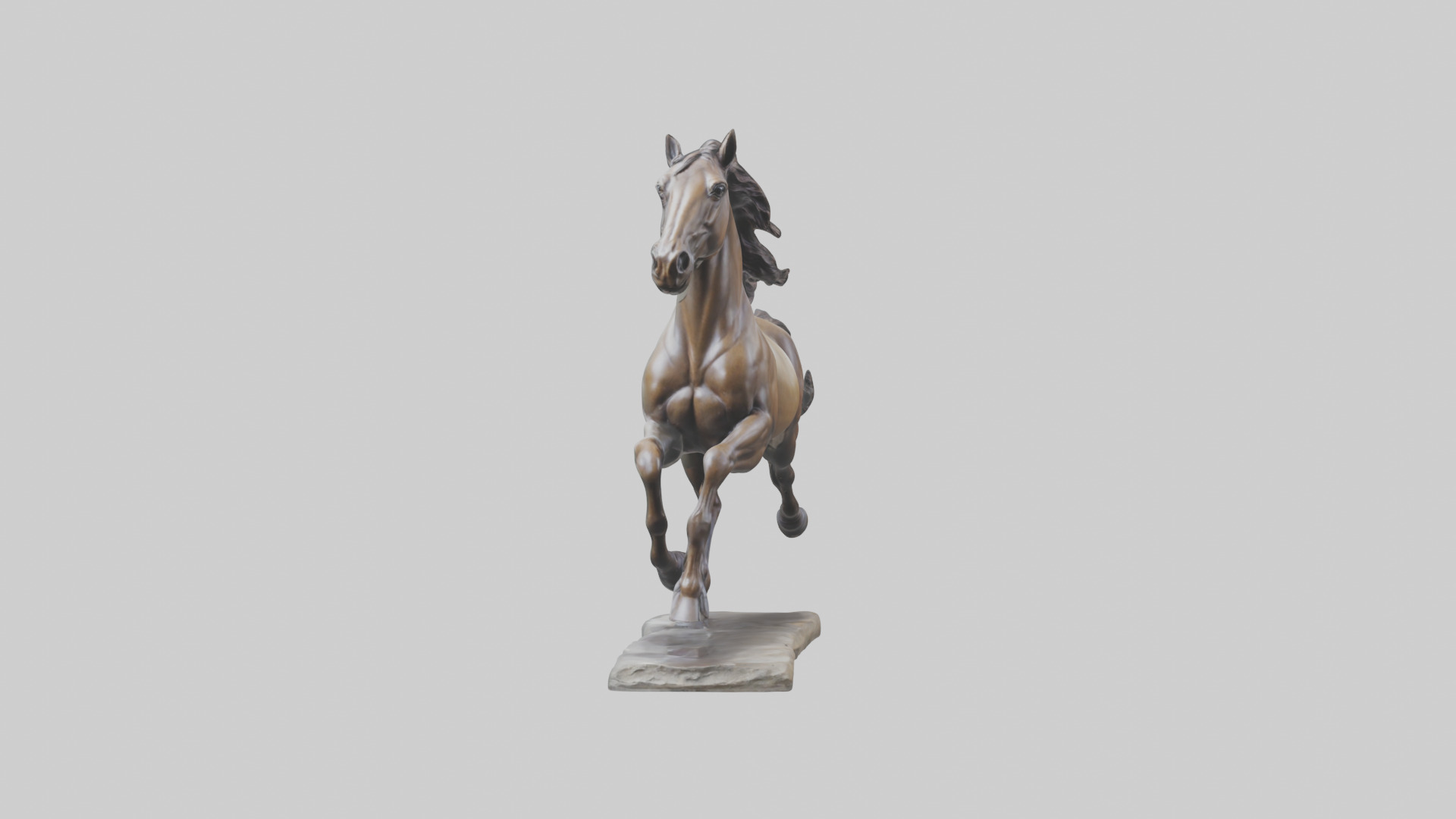 Sculpted Horse statue model 3D model_10