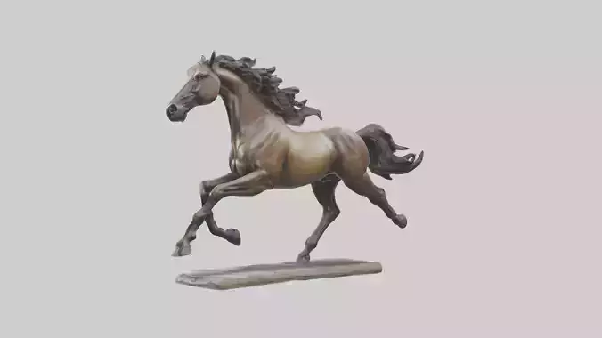 Sculpted Horse statue model 3D model