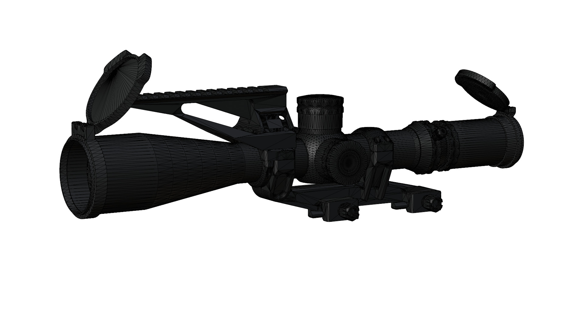 The Nightforce ATACR 7-35x56mm Low-poly 3D model_42