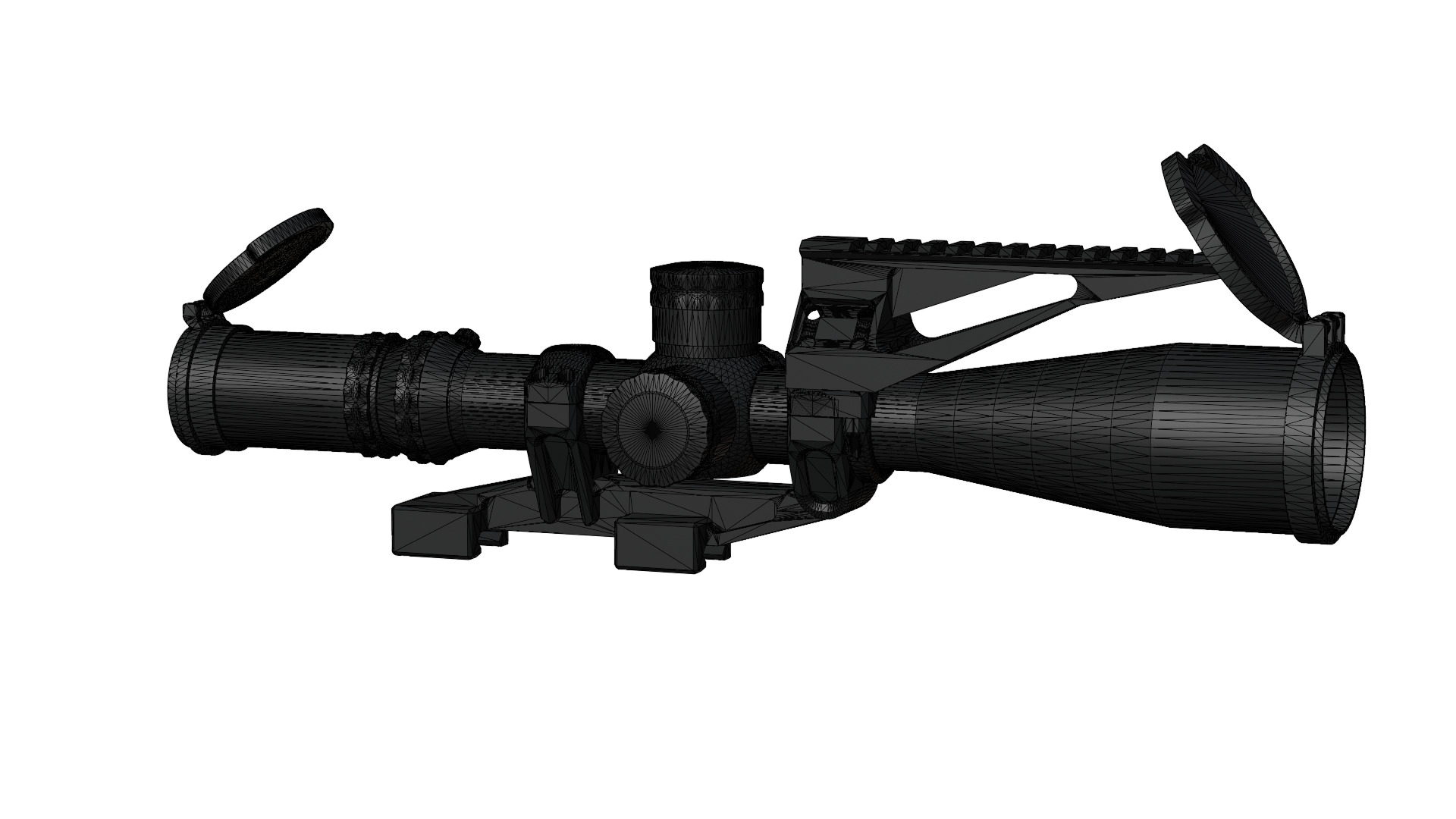 The Nightforce ATACR 7-35x56mm Low-poly 3D model_40