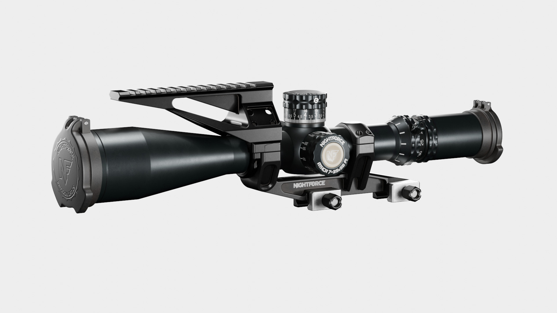 The Nightforce ATACR 7-35x56mm Low-poly 3D model_2