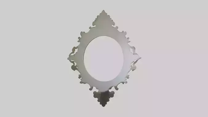 Sculptural wall mirror model 3D model