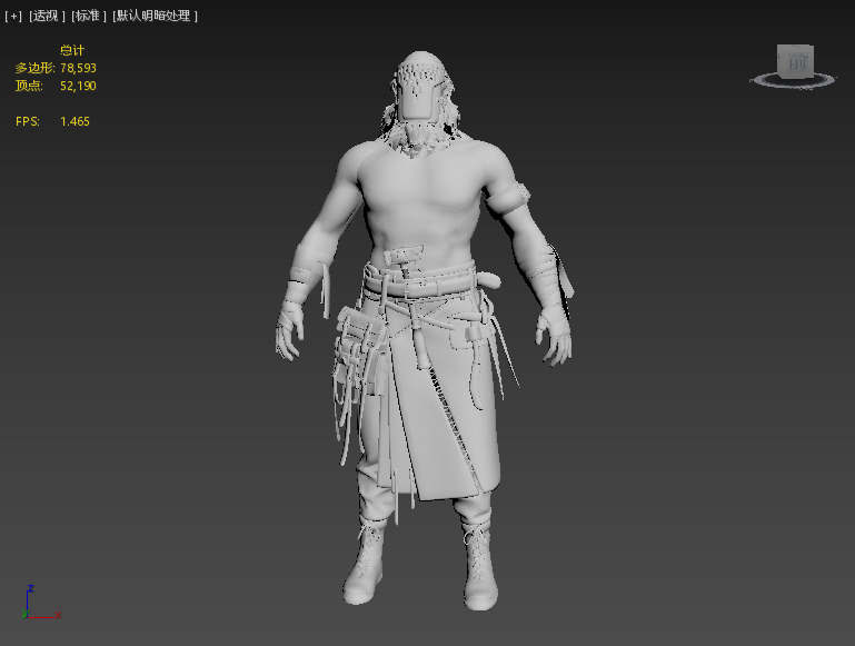 Medieval blacksmith Low-poly 3D model_1