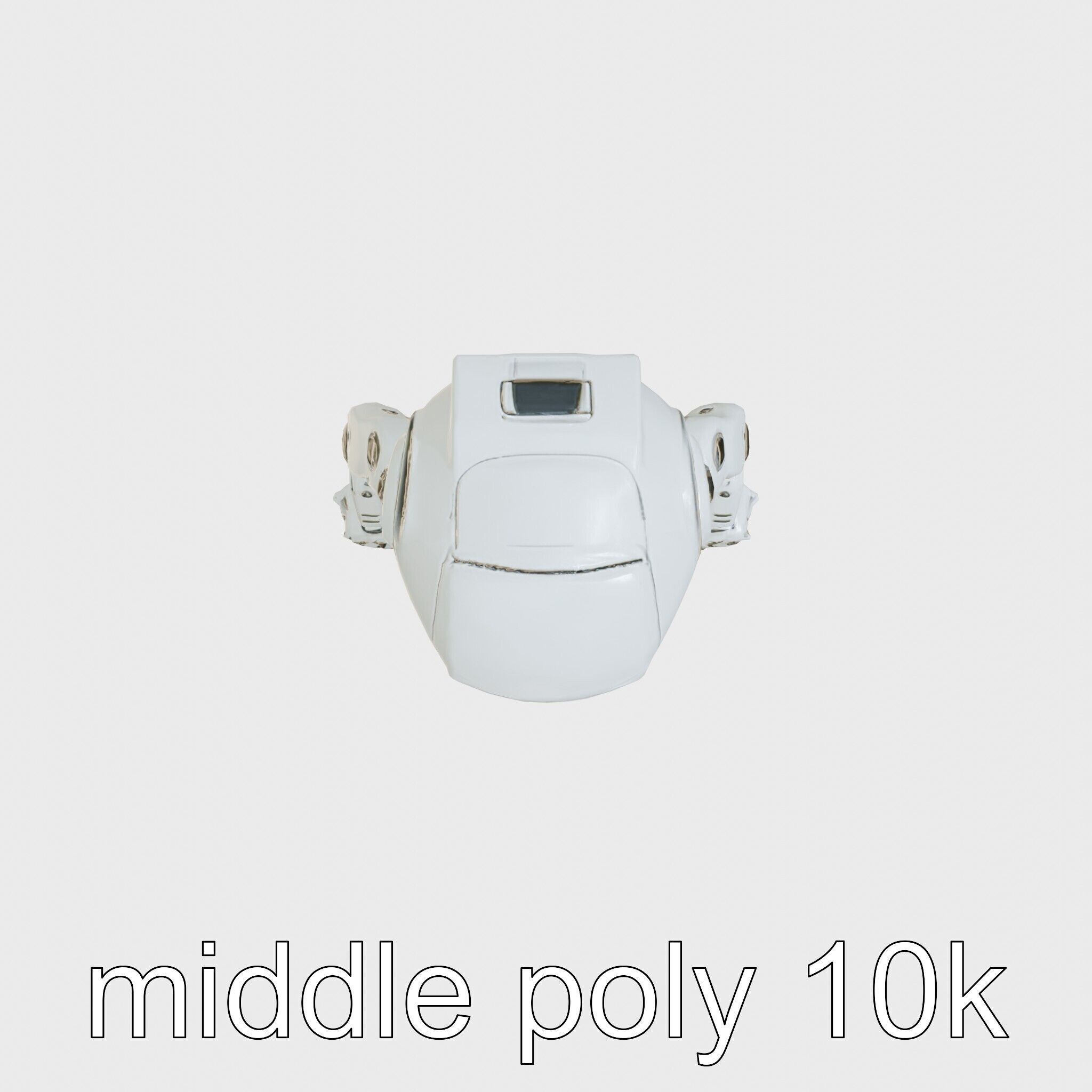 Humanoid Robot Conceptual Design Low-poly 3D model_22