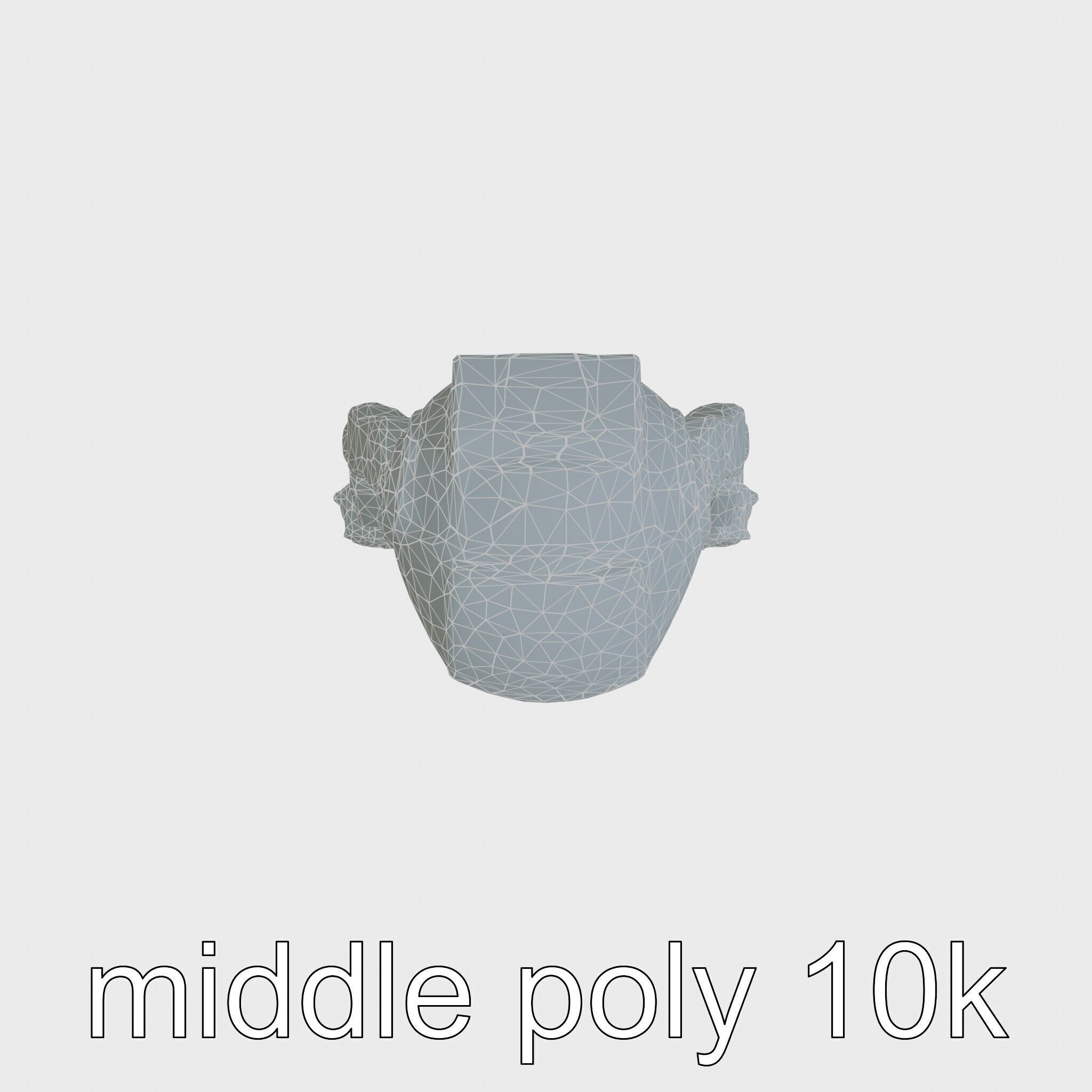 Humanoid Robot Conceptual Design Low-poly 3D model_19