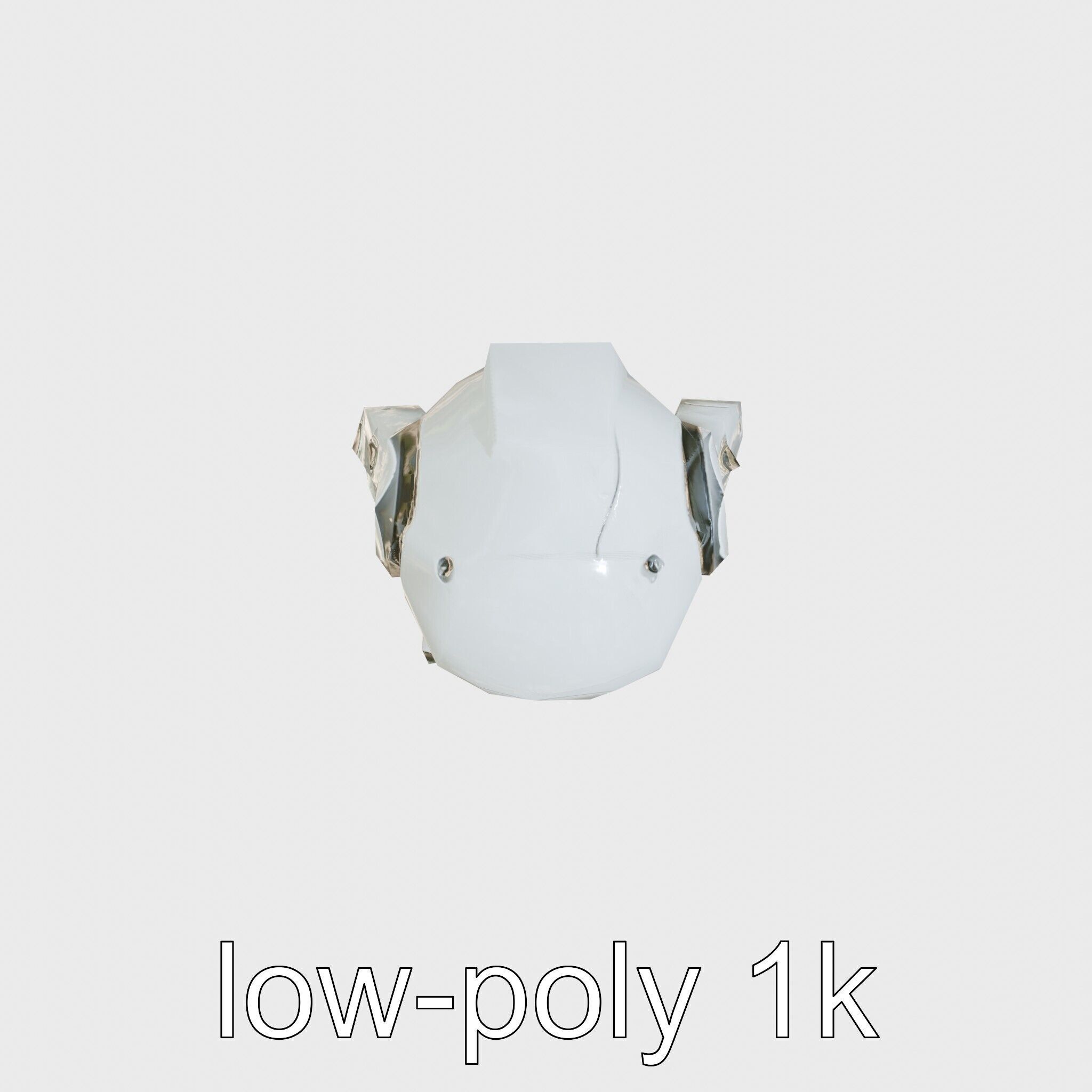 Humanoid Robot Conceptual Design Low-poly 3D model_27