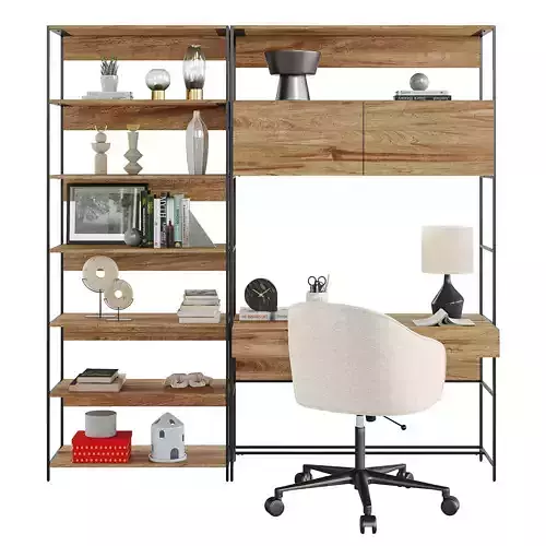Industrial modular wall desk