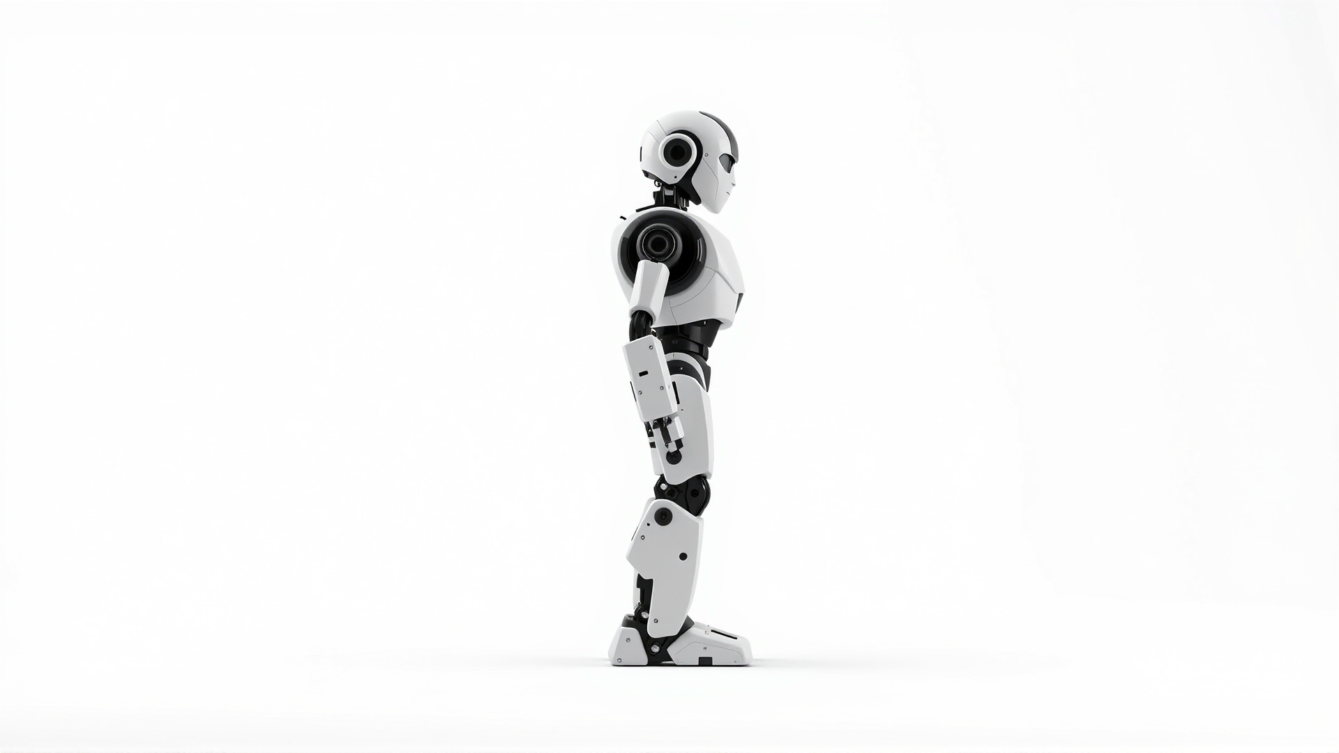 Advanced Humanoid Robot Model for Sci-Fi Projects Low-poly 3D model_6