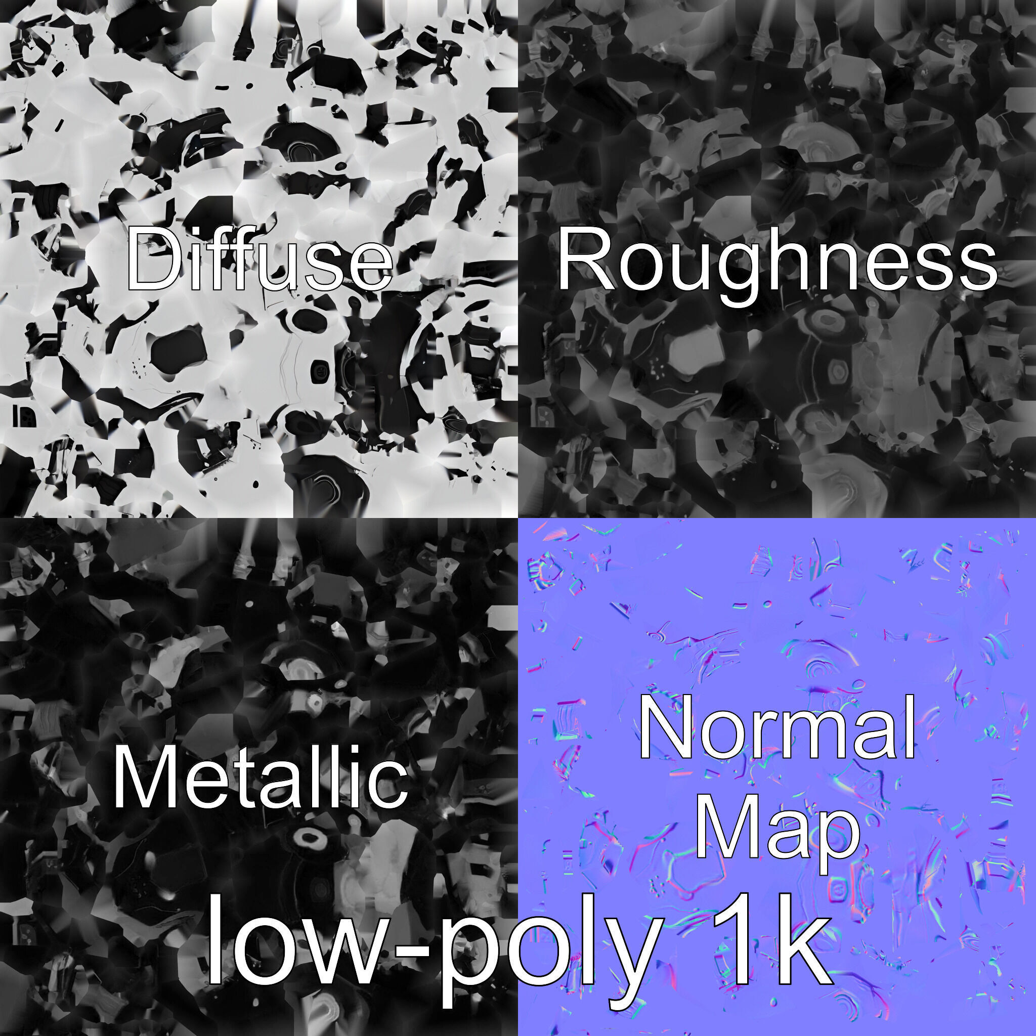Advanced Humanoid Robot Model for Sci-Fi Projects Low-poly 3D model_4