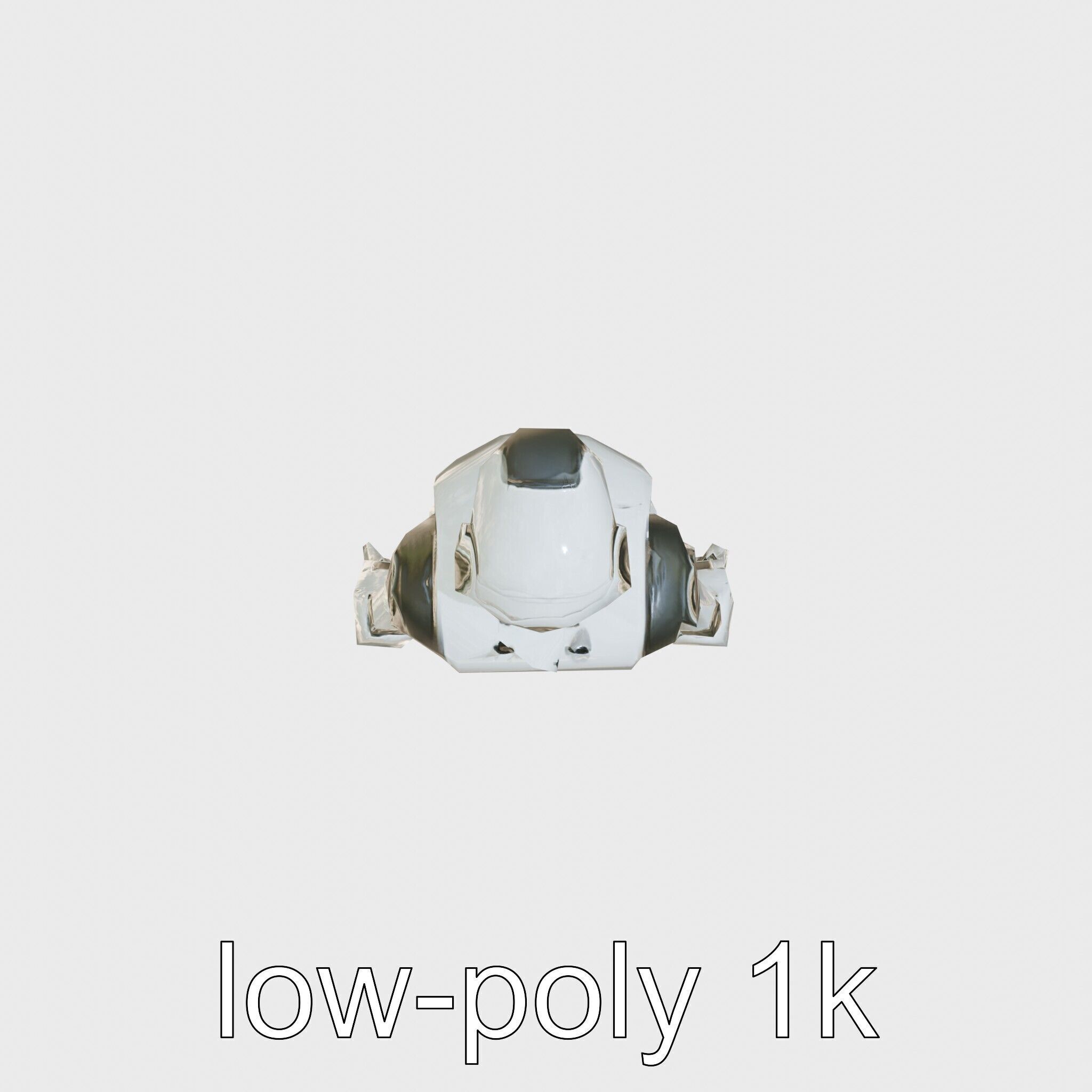 Advanced Humanoid Robot Model for Sci-Fi Projects Low-poly 3D model_29