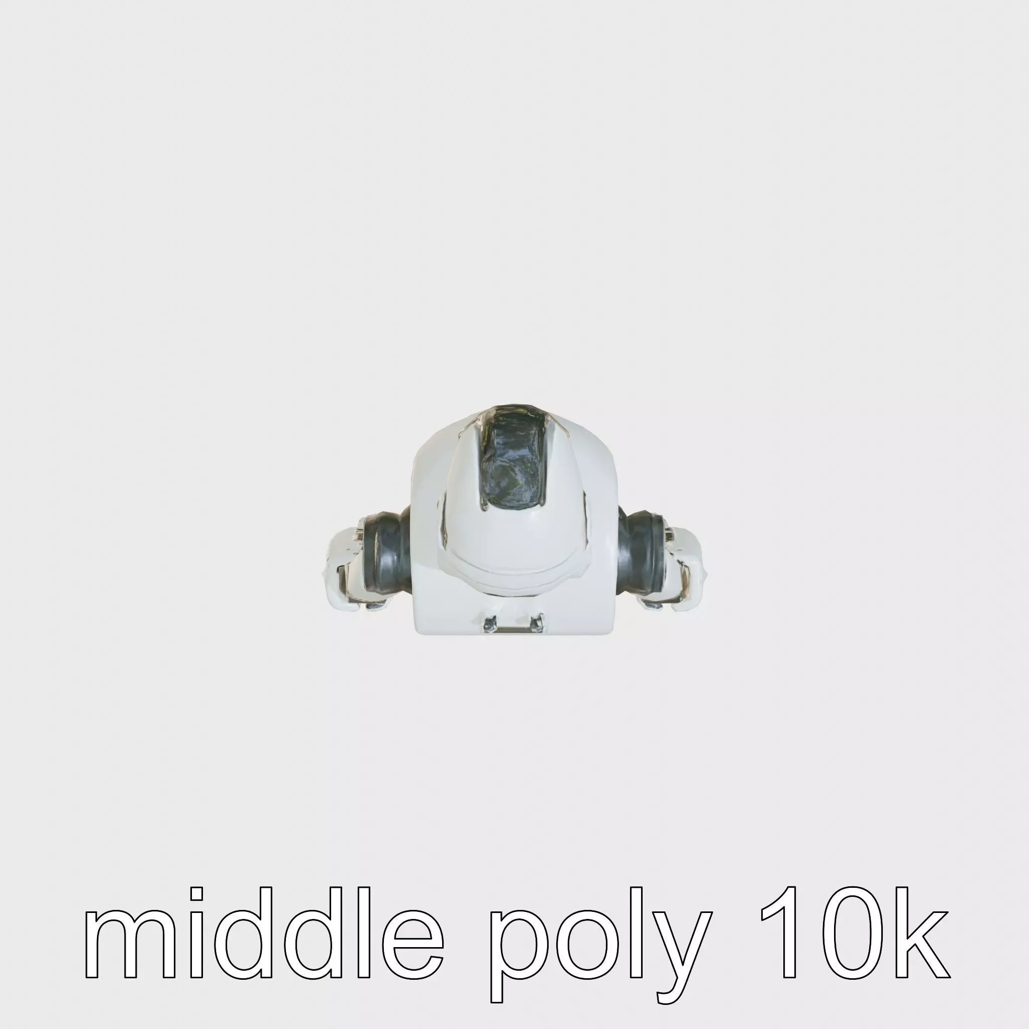 Advanced Humanoid Robot Model for Sci-Fi Projects Low-poly 3D model_0