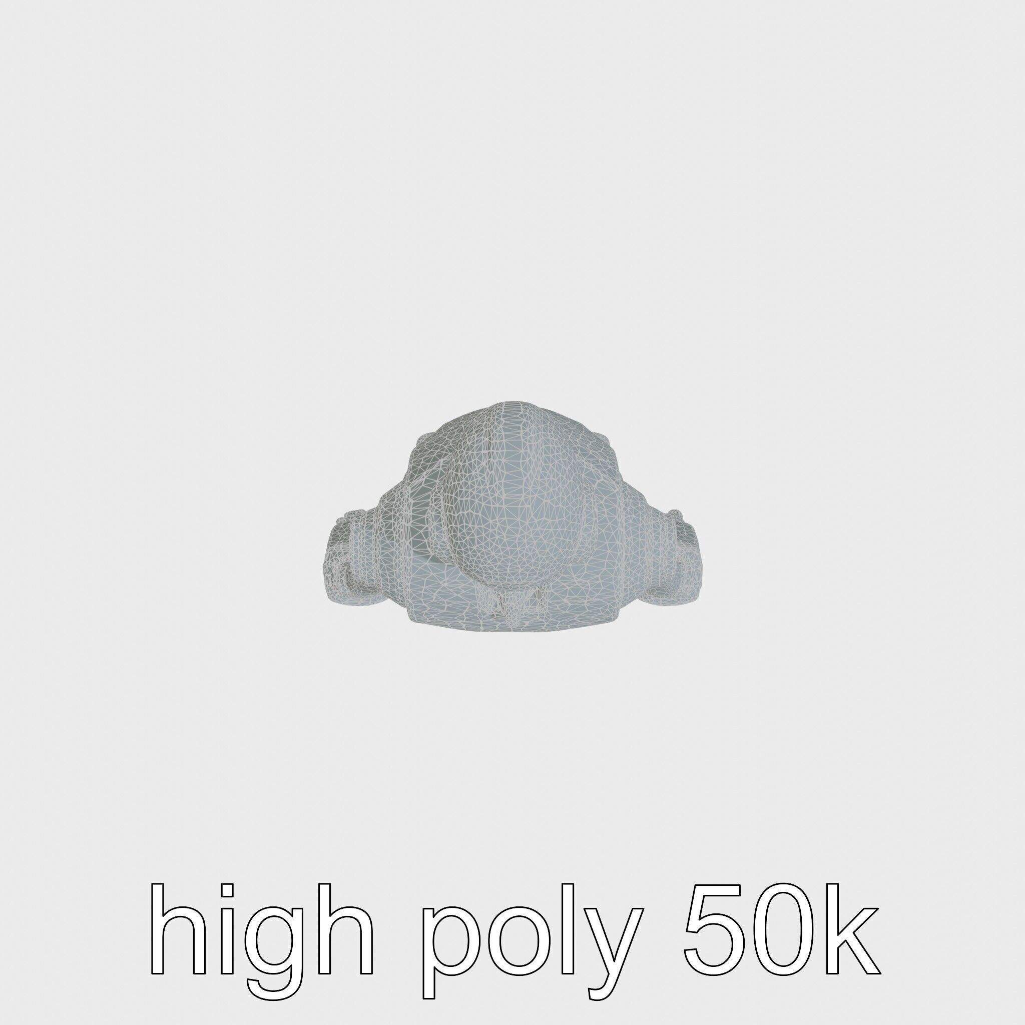 Advanced Humanoid Robot Model for Sci-Fi Projects Low-poly 3D model_18